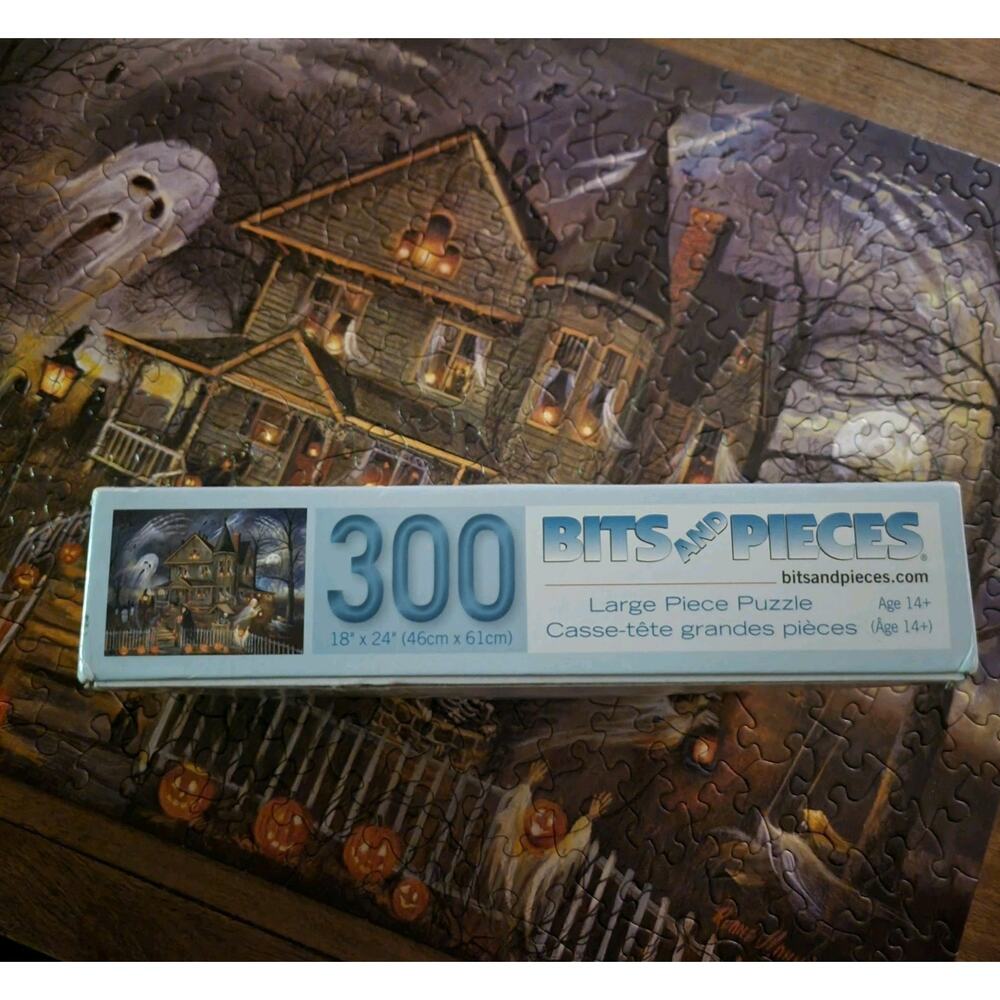 Bits And Pieces Haunted Haven Large Format 300 Pieces Puzzle Complete - Picture 11 of 11